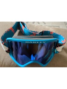 Blue Oakley O-Frame 2.0 MX Motocross Goggles